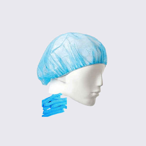 Cowfit Disposable Stretchable Blue Caps - Cover Hair for Dairy farm & Hygiene( 100 Pieces )